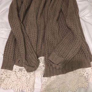 Oversized sweater cardigan